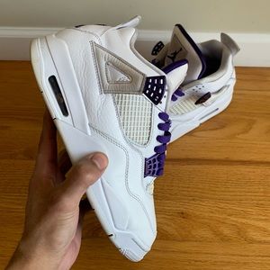 Air Jordan 4 purple metallic